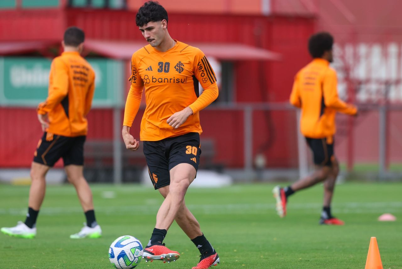 Johnny em treinamento do Internacional