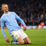 Haaland em ação pelo Manchester City