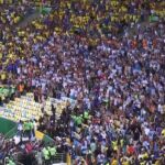 Grande briga aconteceu entre torcidas de Brasil e Argentina