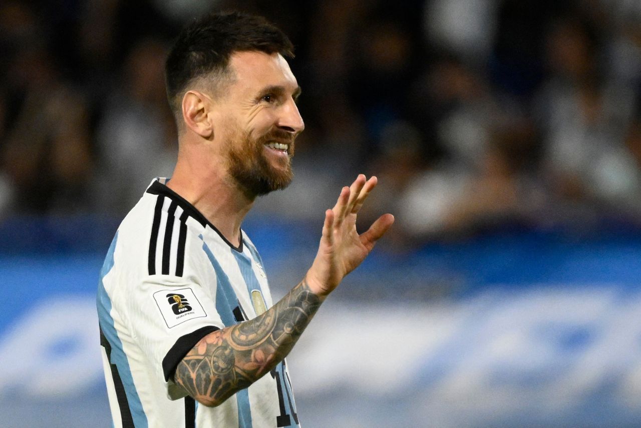 Messi em Argentina x Uruguai
