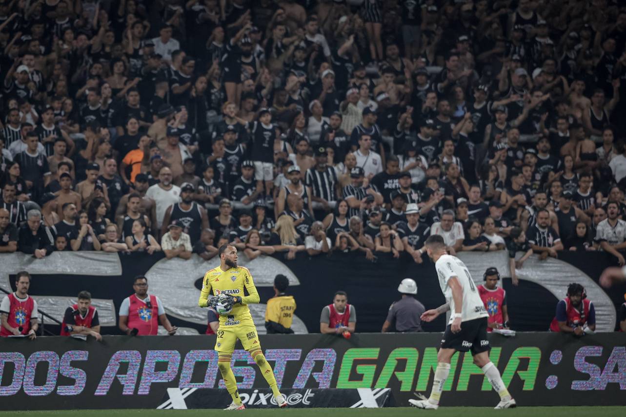 Corinthians e Atlético-MG empataram em 1x1
