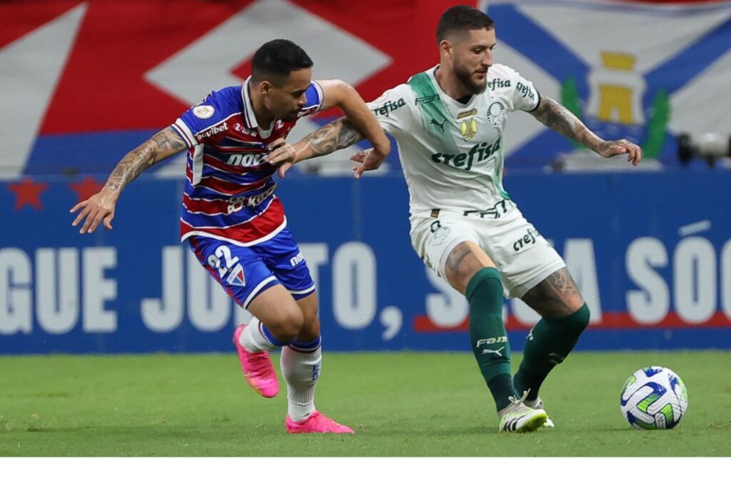 Fortaleza e Palmeiras ficaram no empate em jogo movimentado na Arena Castelão (Foto: Cesar Greco/ Palmeiras)