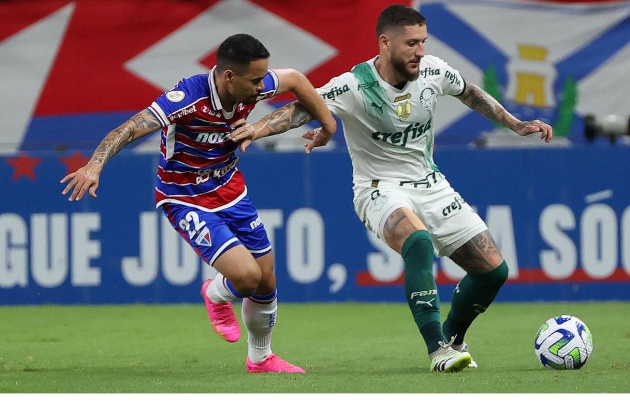 Fortaleza e Palmeiras ficaram no empate em jogo movimentado na Arena Castelão (Foto: Cesar Greco/ Palmeiras)