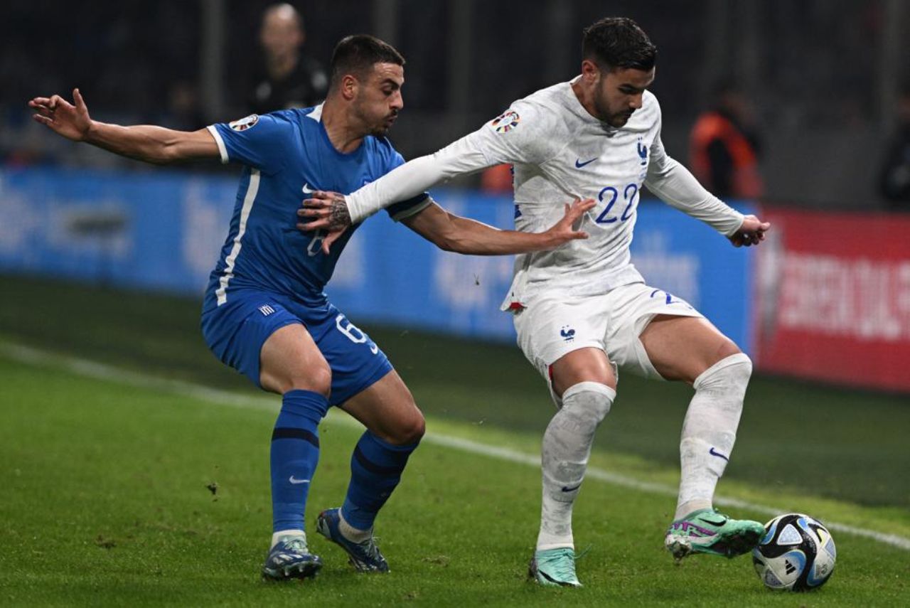 Grécia e França ficaram no empate nas Eliminatórias da Euro 2024 (Foto: UEFA/Divulgação)
