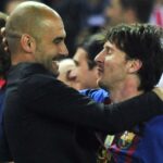 Guardiola e Messi tiveram uma parceria vitoriosa no Barcelona (Foto: Javier Soriano/AFP)