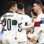 João Cancelo e Cristiano Ronaldo marcaram na vitória de Portugal sobre Liechtenstein (Foto: UEFA/Divulgação)