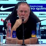 Mano Menezes em coletiva após empate entre Corinthians e Atlético-MG (Foto: OneFootball/Reprodução)