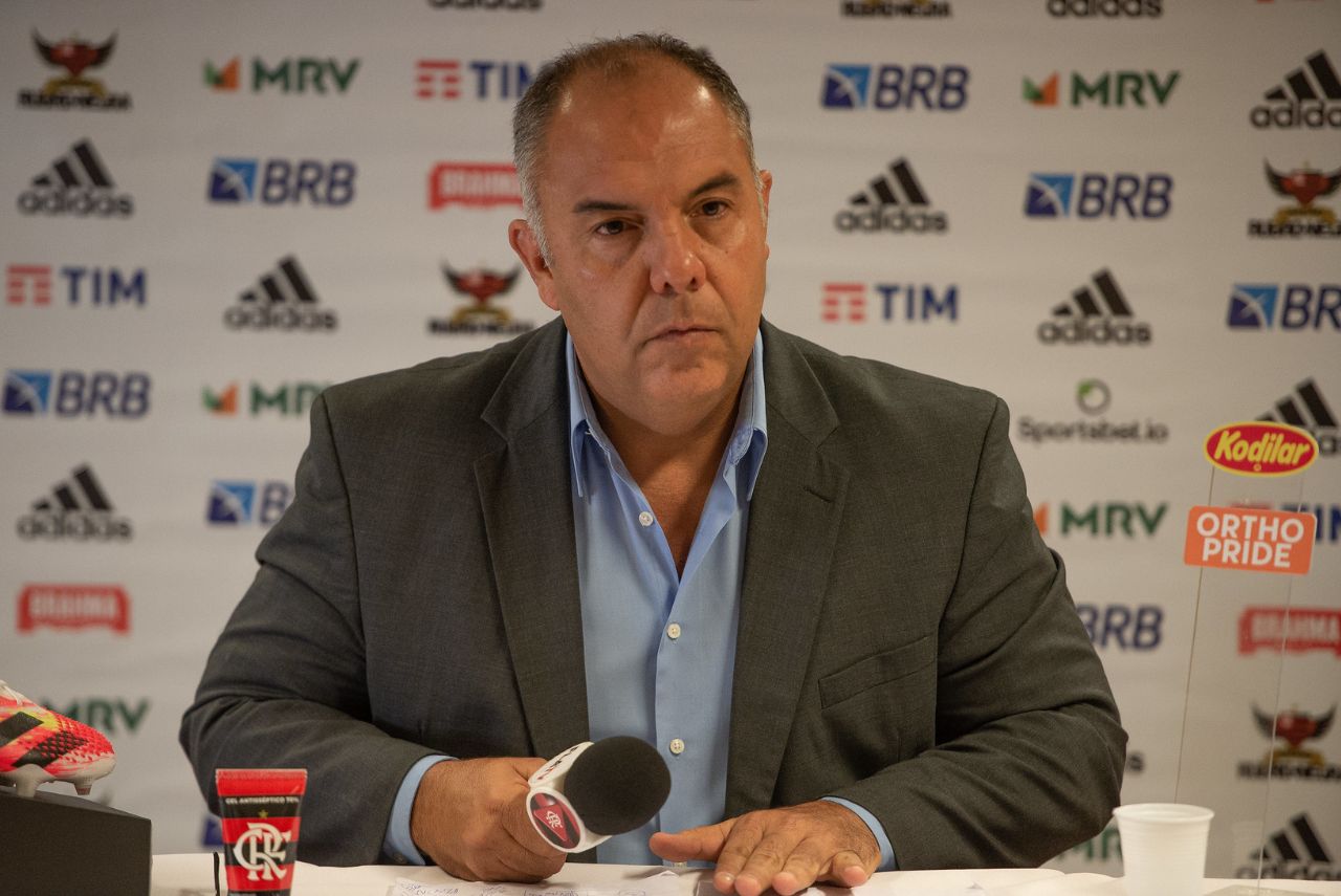 Marcos Braz, vice-presidente de futebol do Flamengo (Foto: Alexandre Vidal/CRF)