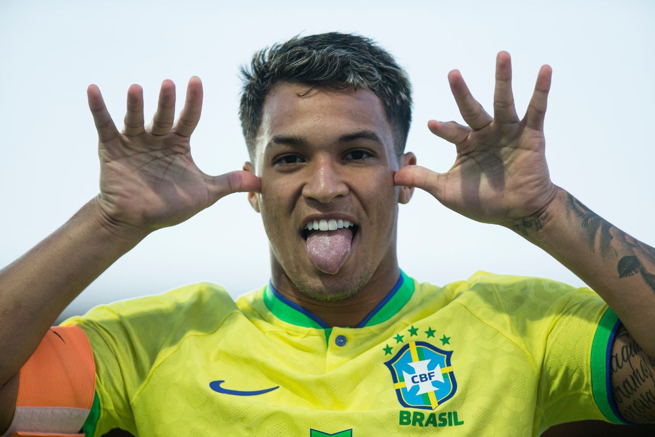 Marcos Leonardo foi artilheiro da equipe brasileira na Copa do Mundo Sub-20 de 2023 (Foto: Adriano Fontes/CBF)
