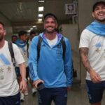 Chegada da Seleção Argentina ao Rio de Janeiro (Foto: AFA/Divulgação)