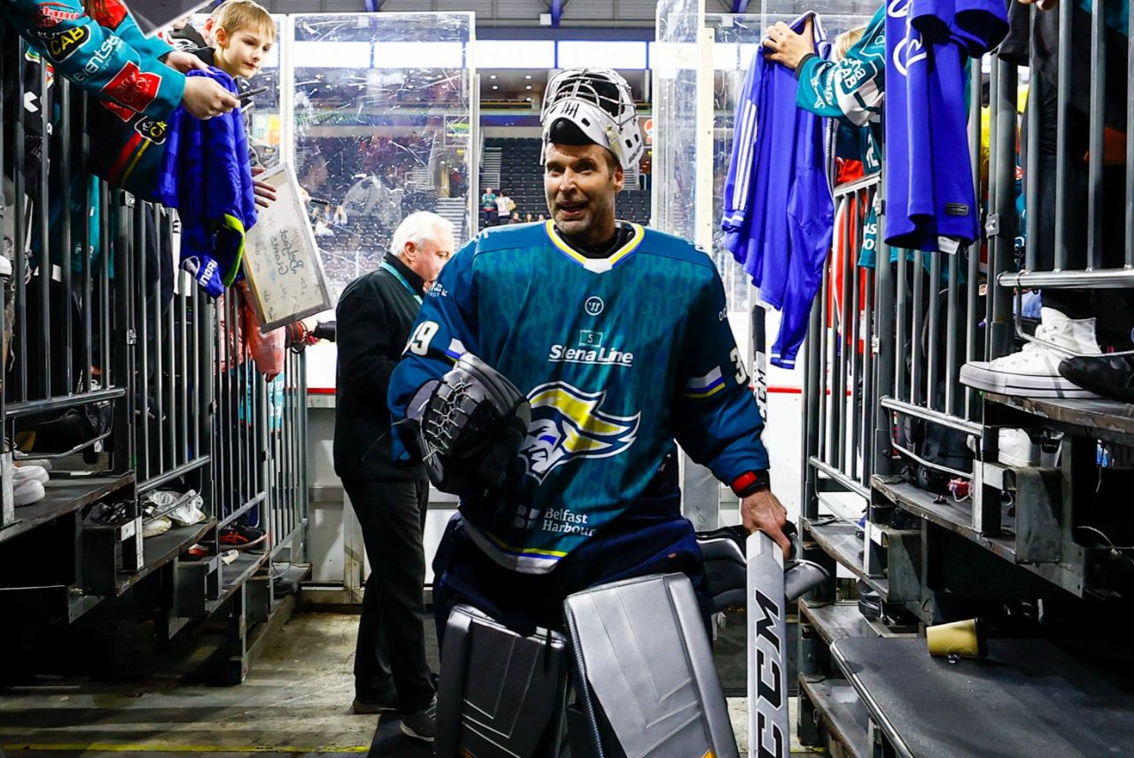 Petr Cech vai reforçar o Belfast Giants, da Irlanda (Foto: William Cherry/Belfast Giants)
