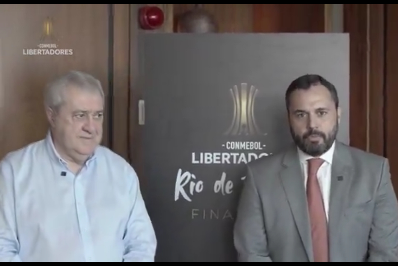 Presidentes dos clubes antes da final da Libertadores
