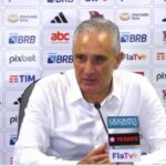 Tite em entrevista no coletiva do Flamengo