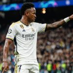 LaLiga: Vinícius Júnior em jogo do Real Madrid na Champions League em 2023