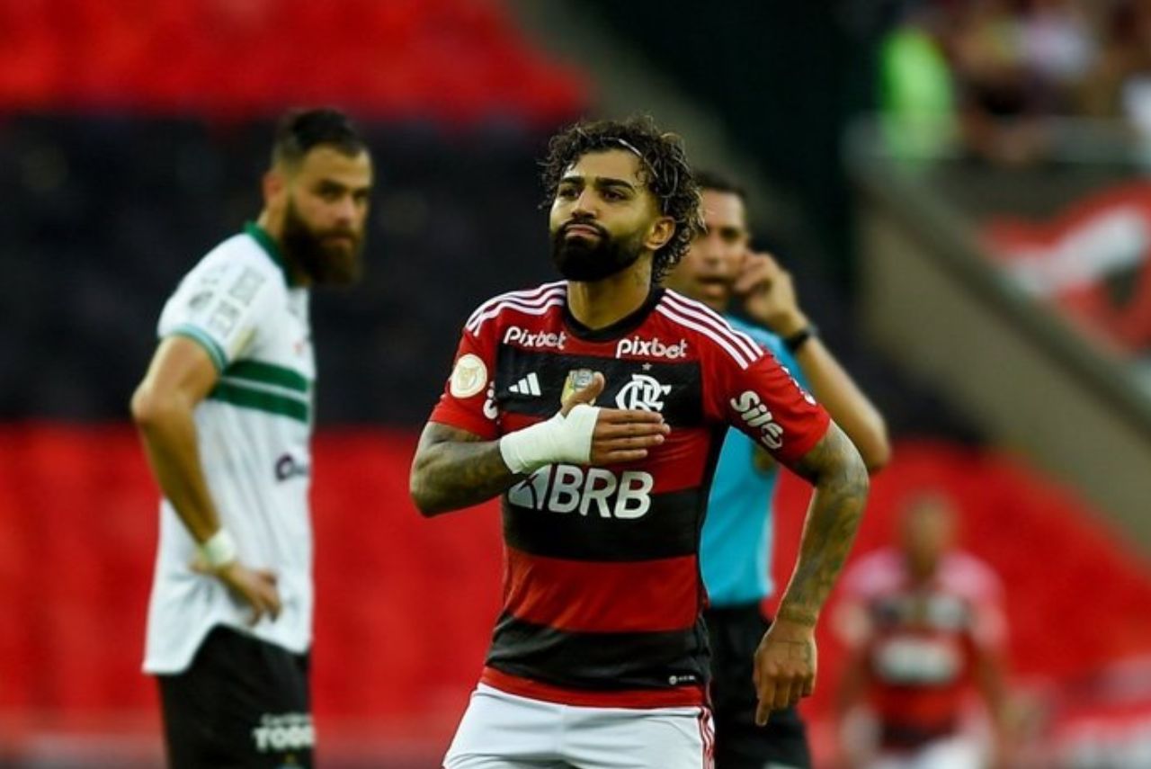 Gabigol em ação pelo Flamengo