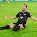 Harry Kane marcou um dos gols da vitória do Bayern sober o Wolfsburg (Foto: X/Reprodução)