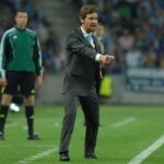 Treinador André Villas-Boas comemora em jogo do Porto