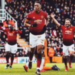 Atacante Anthony Martial em jogo do Manchester United