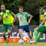 Marlo Gomes em ação pela Seleção Pré-Olímpica