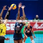 Lance do jogo Dentil Praia Clube x Gerdau Minas na Superliga Feminina de Vôlei