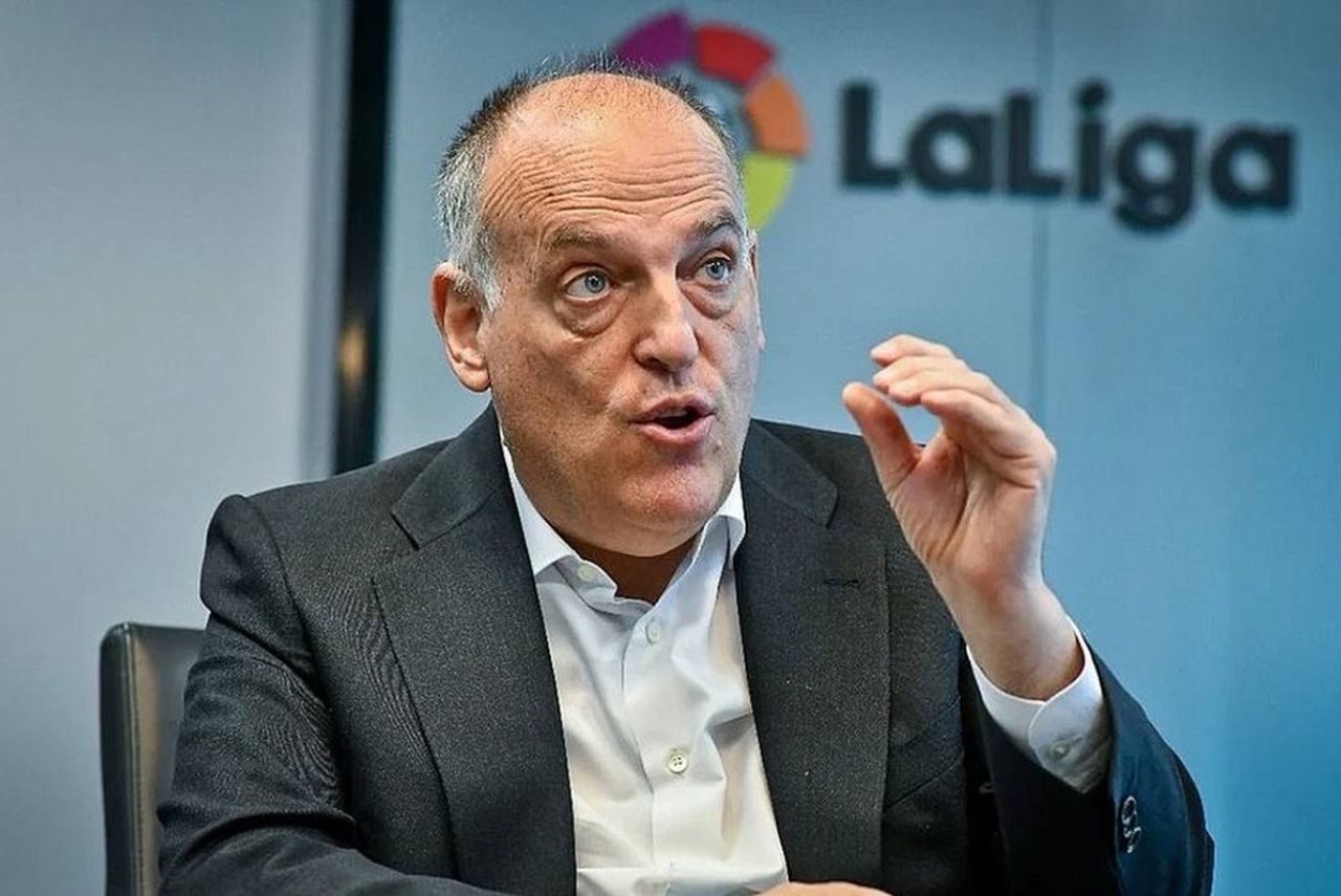 Javier Tebas, presidente da LaLiga e crítico da Superliga Europeia