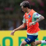 Meia Marlon Gomes, do Vasco da Gama, em treino da Seleção Olímpica