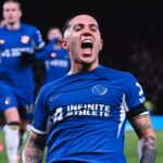 Enzo Fernández marcou o 2ª gol da goleada do Chelsea. Foto: Reprodução/X
