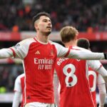 Gabriel Martinelli marcou duas vezes na vitória do Arsenal sobre o Crystal Palace (Foto: X/Reprodução)