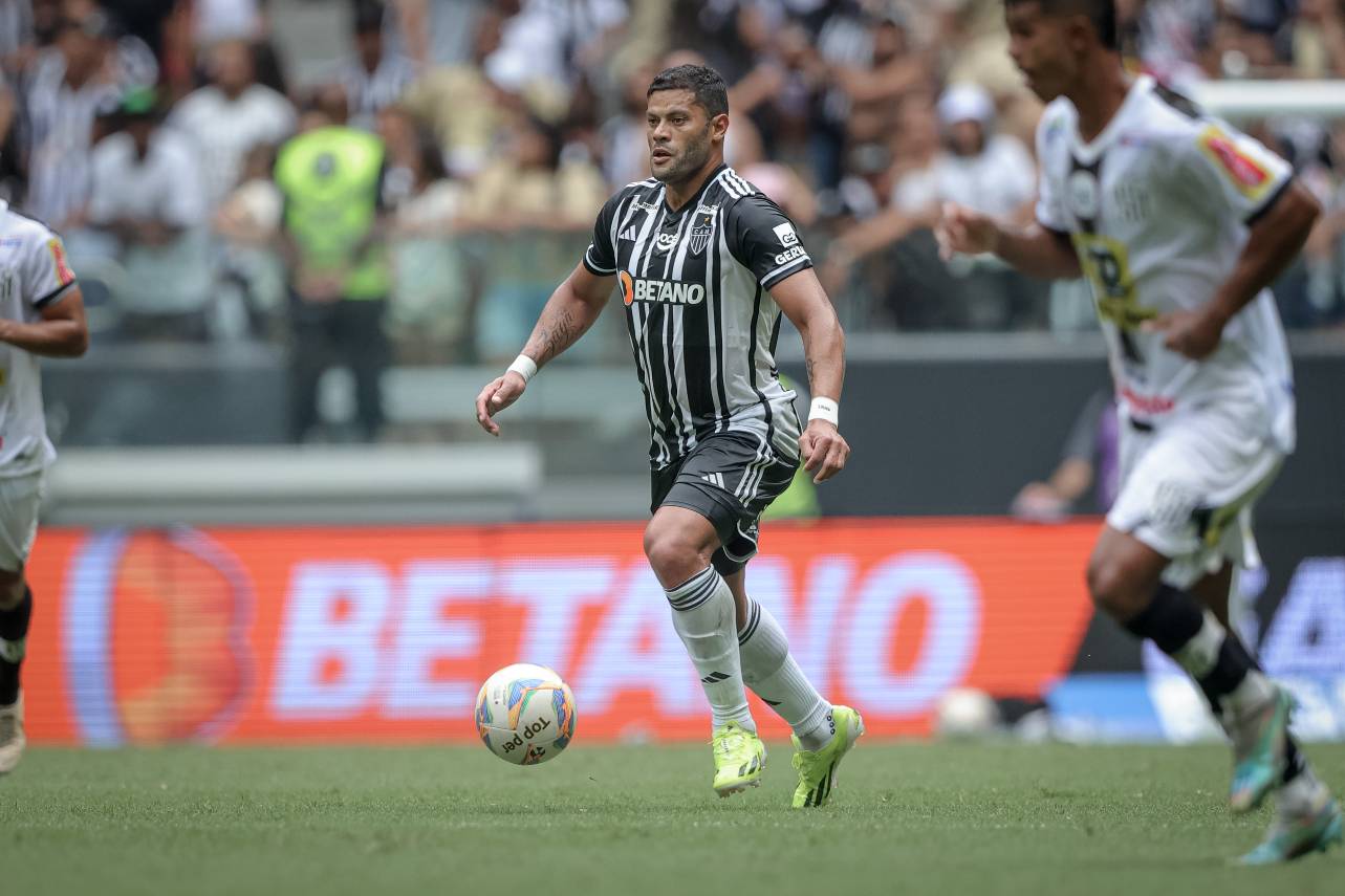 Hulk, mais uma vez foi o destaque na vitória do Atlético-MG. Foto: Pedro Souza/Atlético