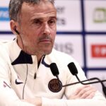Luis Enrique em coletiva de imprensa antes da partida contra o Toulouse (Foto: Franck Fife/AFP)