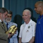 Lula, Zagallo e Ronaldo durante um encontro em 2004. Foto: Ricardo Stuckert/PR