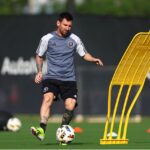 Messi não compareceu à premiação em razão da pré-temporada com o Inter Miami (Foto: Megan Briggs/Getty Images via AFP)