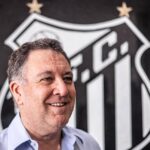 Marcelo Teixeira, presidente do Santos, deve anunciar a novidade em breve. Foto: Reprodução/X