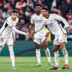 Real Madrid só garantiu a vitória na reta final do confronto. Foto: Reprodução/X