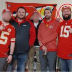 David Harrington, Clayton McGeeney e Ricky Johnson eram torcedores do Kansas City Chiefs (Foto: Reprodução)