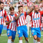 Uefa: Jogadores do Girona comemoram gol na LaLiga 2023/24