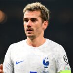 Meia-atacante Antoine Griezmann em jogo da Seleção Francesa em 2023