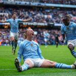 Atacante do Manchester City comemora grande atuação