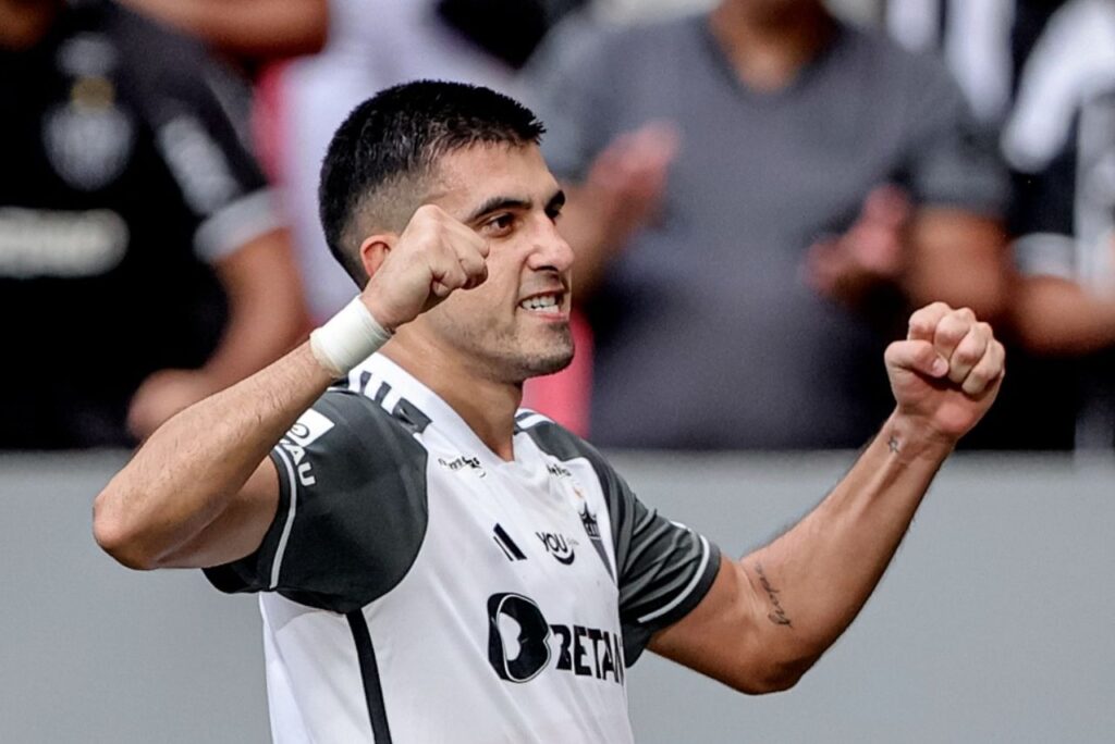 Battaglia marcou o primeiro gol do Atlético-MG