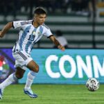 Meia Juan Sforza, reforço do Vasco, em jogo da Seleção Olímpica da Argentina