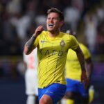 Otávio comemora gol pelo Al-Nassr contra o Al-Fayha na Liga dos Campeões da Ásia