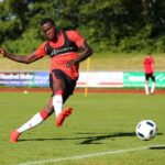 Atacante Quincy Primes em treino do Spartak Moscou em 2022