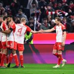 Harry Kane fez o gol da vitória do Bayern de Munique sobre o RB Leipzig (Foto: X/Reprodução)