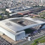 O Corinthians vai precisar apresentar uma nova proposta para a Caixa. Foto: JP/Drona/Neo Química Arena.
