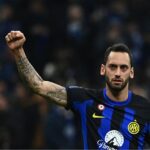 Çalhanoglu sofreu lesão na partida entre Inter de Milão e Lecce (Foto: Isabella Bonotto/AFP)