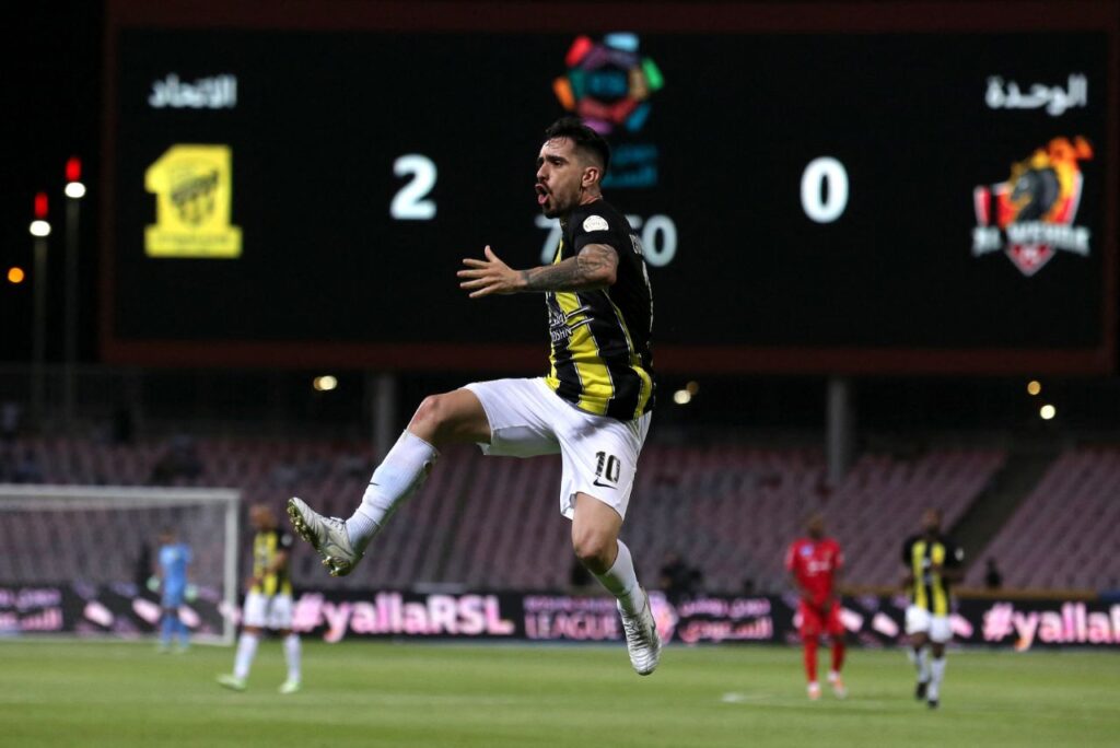 Igor Coronado deixou o Al-Ittihad e deve seguir para o Corinthians (Foto: Abdel Ghani Bashir/AFP)