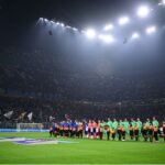Partida entre Inter de Milão e Atlético de Madrid no Estádio San Siro (Foto: Marco Bertorello/AFP)