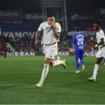 Joselu marcou duas vezes na vitória do Real Madrid sobre o Getafe (Foto: Pierre-Philippe Marcou/AFP)