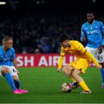Barcelona saiu na frente, mas Napoli arrancou empate pela oitavas da Champions (Foto: X/Reprodução)