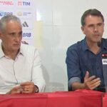 Tite e Luís Carlos Azevedo, gerente de futebol do Flamengo (Foto: Reprodução)